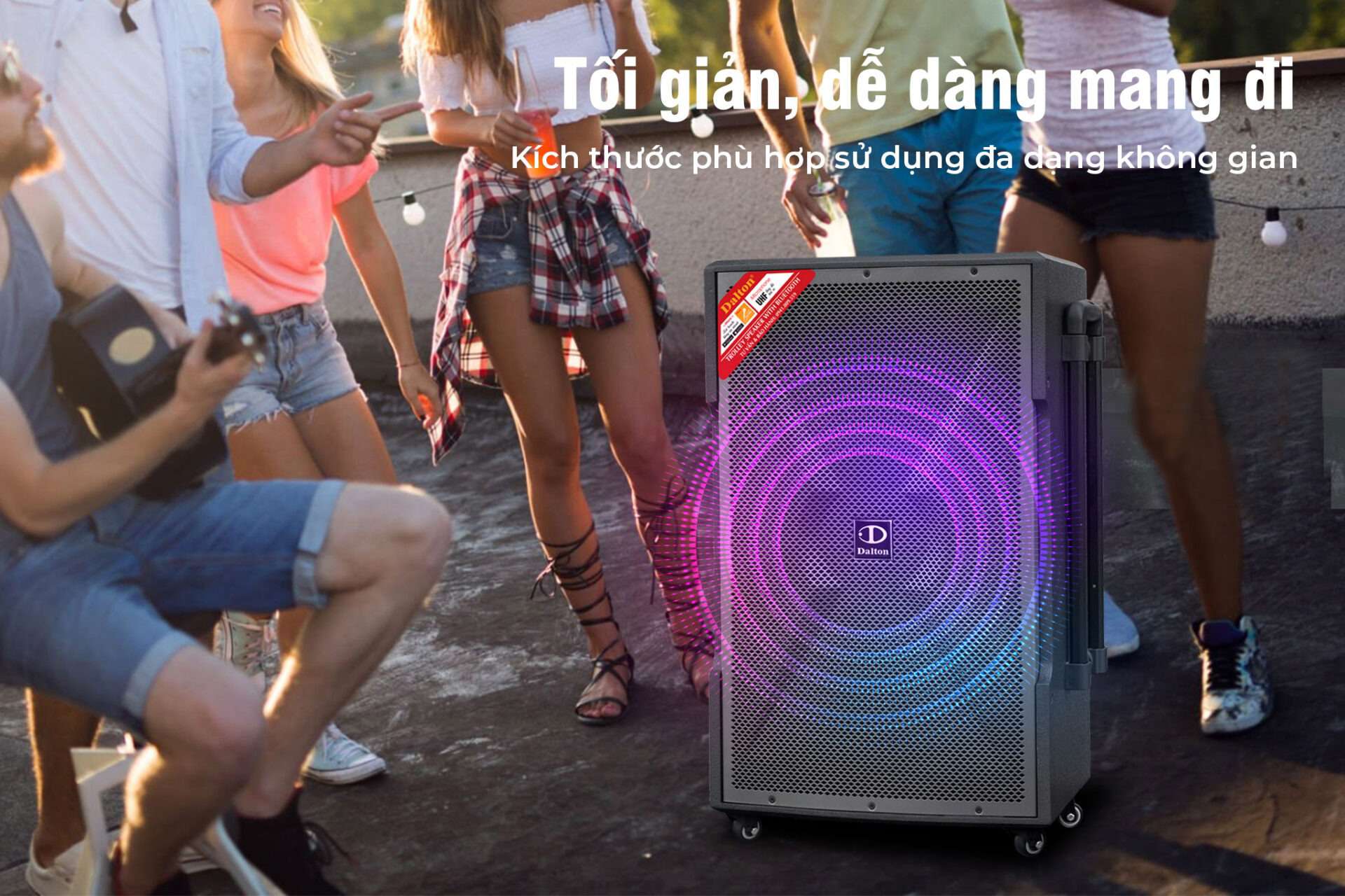 Loa kéo di động karaoke Dalton TS-15G700X - Công suất 700W